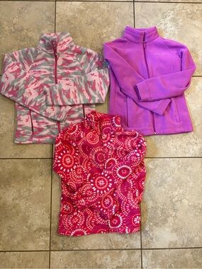 Columbia Girls' Pink & Purple Fleece Jackets - Assorted Patterns